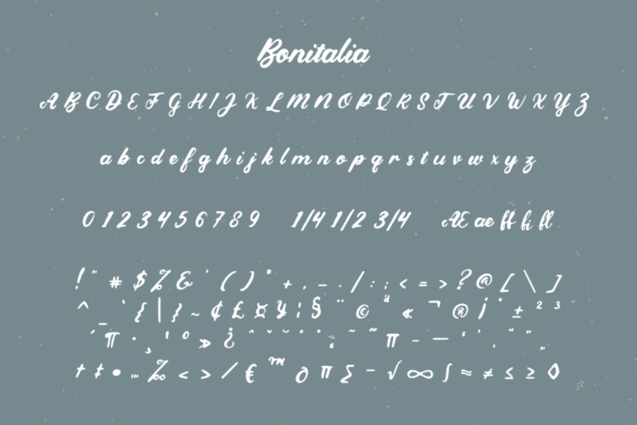 Bonitalia Font Poster 7