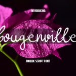 Bougenville Font Poster 1