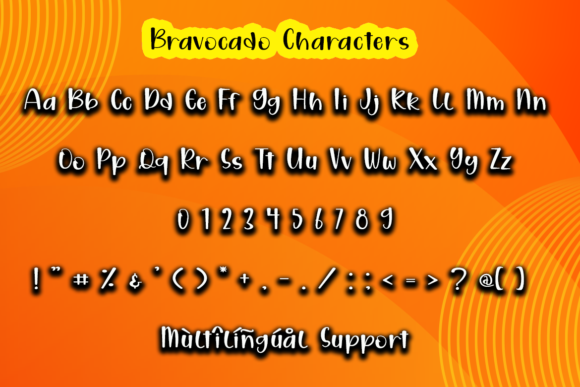 Bravocado Font Poster 6