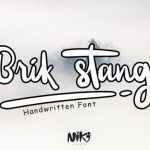 Brik Stang Font Poster 1