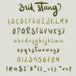 Brik Stang Font Poster 6