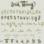 Brik Stang Font Poster 7