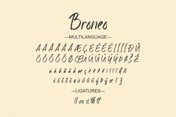 Broneo Font Poster 6