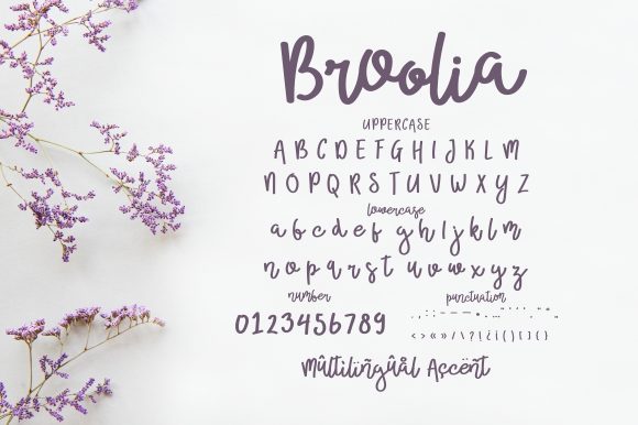 Broolia Monogram Font Poster 6