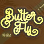 Butter Fly Font Poster 1