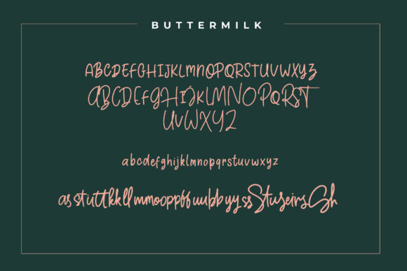 Buttermilk Font Poster 11