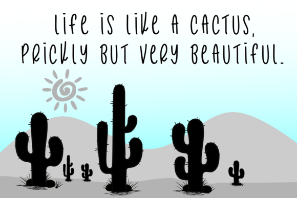 Cactus Story Font Poster 4