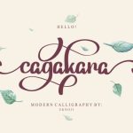 Cagakara Font Poster 1