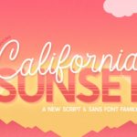 California Sunset Font Poster 1