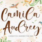 Camila Audrey Font Poster 1