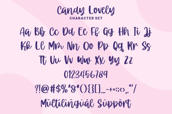 Candy Lovely Font Poster 5