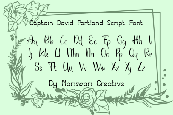 Captain David Portland Font Poster 2