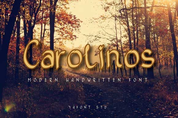 Carolinos Font Poster 2