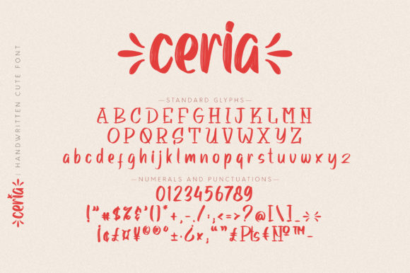 Ceria Font Poster 10