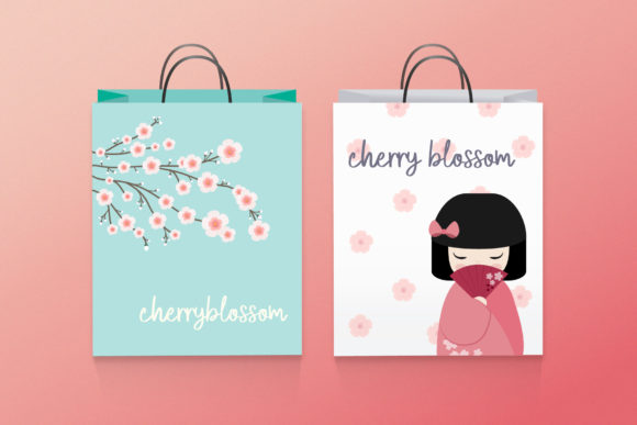 Cherry Blossom Font Poster 4