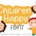 Children Happy Font Poster 1