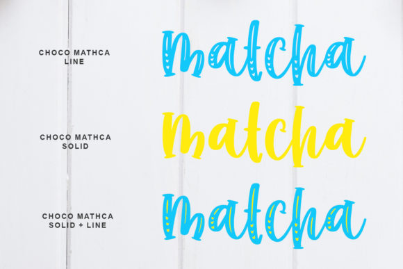 Choco Matcha Font Poster 11