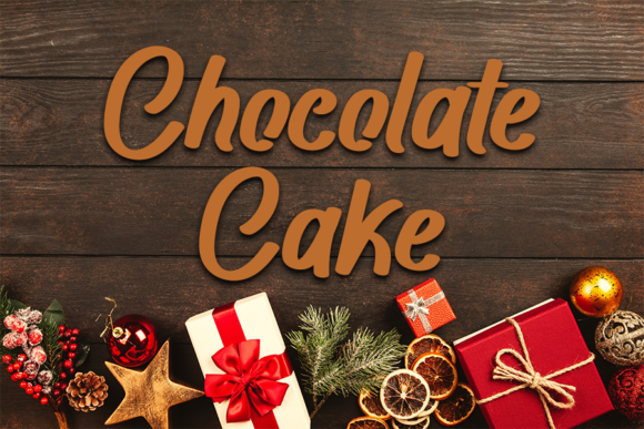 Chocolate Cake Font Poster 1