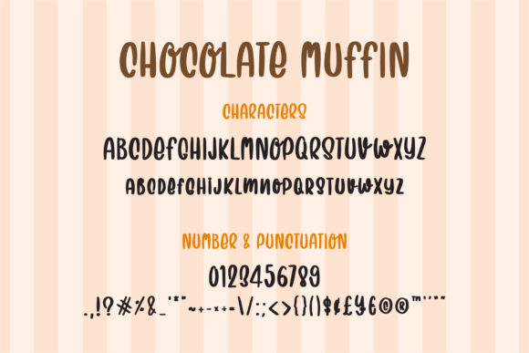 Chocolate Muffins Font Poster 3