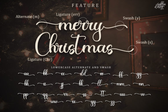 Christmas Night Font Poster 8