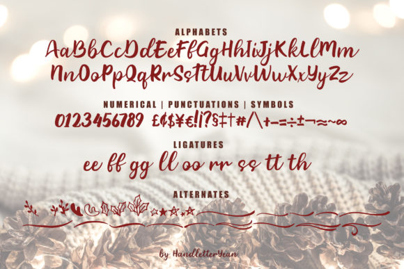 Christmas Warmth Font Poster 8