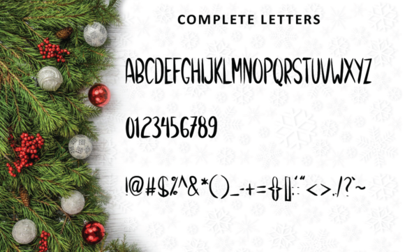 Christmas Winter Font Font Poster 2