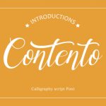 Contento Font Poster 1