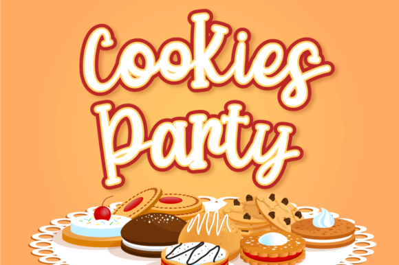Cookies Party Font Poster 1