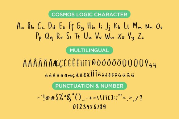 Cosmos Logic Font Poster 8