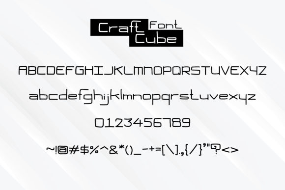 Craft Cube Font Poster 7