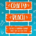 Crafty Beach Font Poster 1