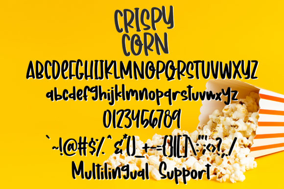 Crispy Corn Font Poster 6