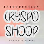 Cryspo Shoop Font Poster 1