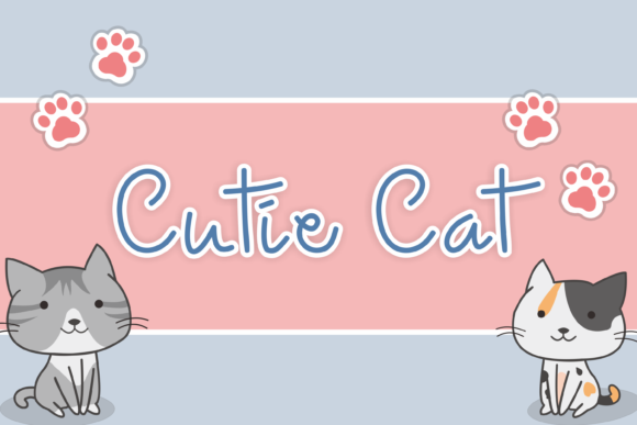 Cutie Cat Font Poster 1