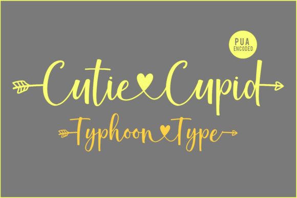 Cutie Cupid Font Poster 3