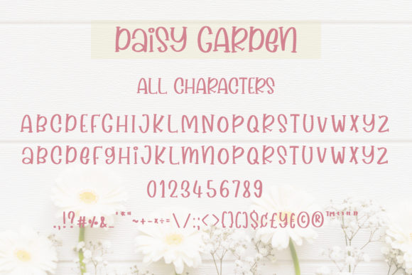 Daisy Garden Font Poster 3