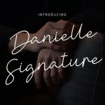 Danielle Signature Font Poster 1