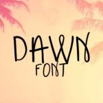 Dawn Font Poster 1