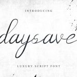 Daysave Font Poster 2