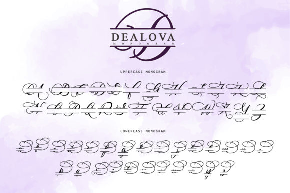 Dealova Monogram Font Poster 6