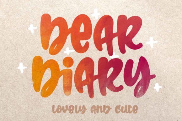 Dear Diary Font Poster 1