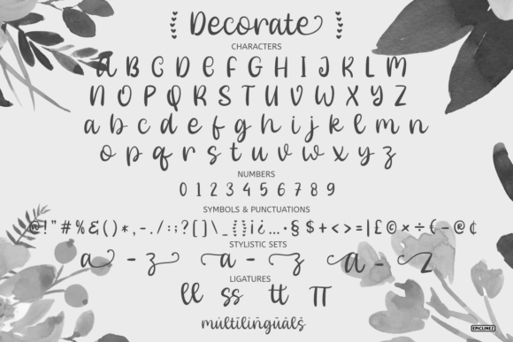 Decorate Font Poster 6