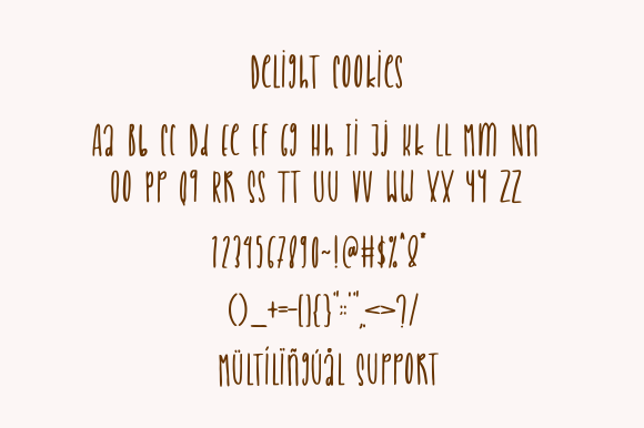 Delight Cookies Font Poster 8
