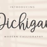 Dichigan Font Poster 1