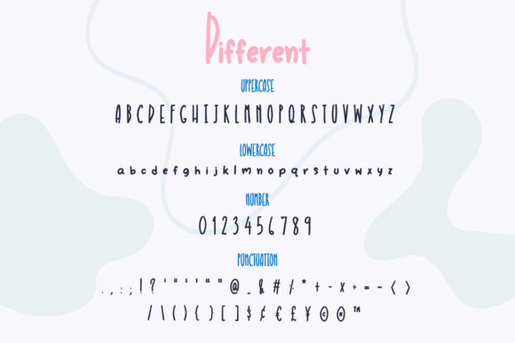 Different Font Poster 3