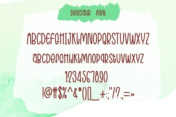 Dinosaur Font Poster 9