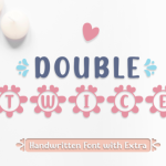 Double Twice Font Poster 1