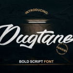 Dugtane Font Poster 1