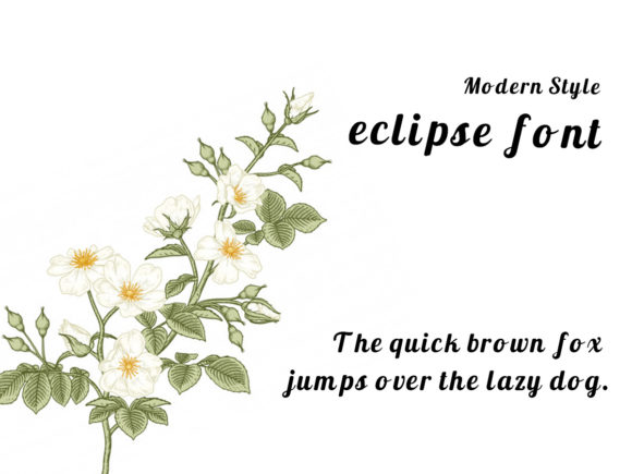 Eclipse Font Poster 2