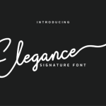 Elegance Font Poster 1